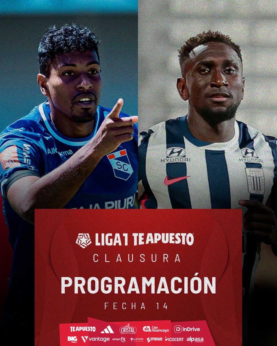 Liga1TeApuesto's tweet photo. ¡𝗖𝗹𝗮́𝘀𝗶𝗰𝗼 𝗰𝗼𝗻𝗳𝗶𝗿𝗺𝗮𝗱𝗼 𝗲𝗻 𝗹𝗮 𝗳𝗲𝗰𝗵𝗮 𝟭𝟰! 💥

#Liga1TeApuesto
#ElADNdelHincha https://t.co/EFLmMNdcuG