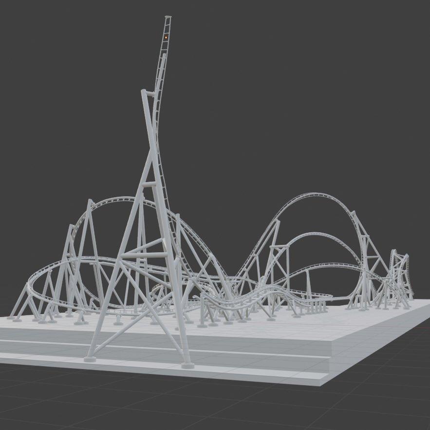 JCoasterJournal's tweet photo. @UniversalORL  Finished Hollywood Drift model

Now i have to send it to the printer😸 https://t.co/wwcm4bLu3i