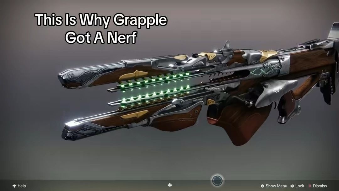 ReaperknivesX's tweet photo. Navigator has to be one of the top 5 most influential weapons in Destiny. It shaped the solo scene in a way no other weapon did. 

Grapple melee even nerfed is busted. https://t.co/ra4rGzlXha