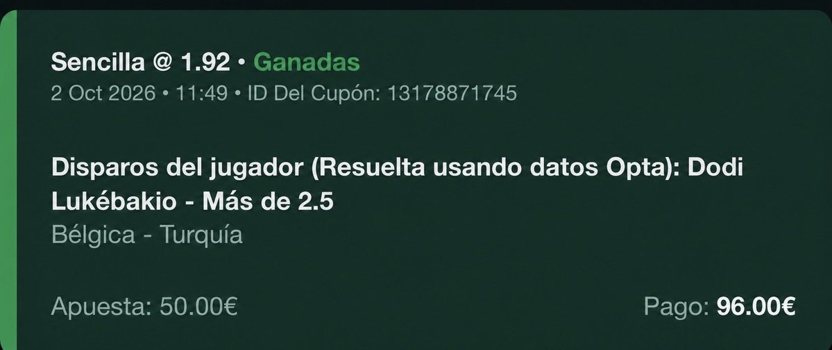 Al_FunnyBets_'s tweet photo. OOOTROOO PICK PARA DENTROO✅

No fallamos in pick aquí VAMOOOS seguimos sumando 

Sumamos poco menos de media unidad hoy que hay que restar la funbet de picks

💸💸💸💸💸 https://t.co/M15w5WNTzh
