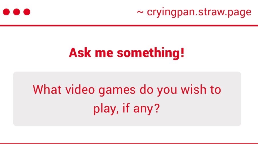 crying_pan's tweet photo. Uhhhh ace attorney deltarune overwatch minecraft stardew valley, fran bow. . . I gotta play more horror games 

https://t.co/oUTfdmVMW5 https://t.co/IALYQSttVO