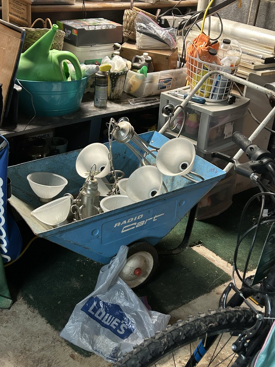 BWay124's tweet photo. The 1950’s radio cart wheel barrow in baby blue.

Still going strong. https://t.co/vHqoPQZvbf
