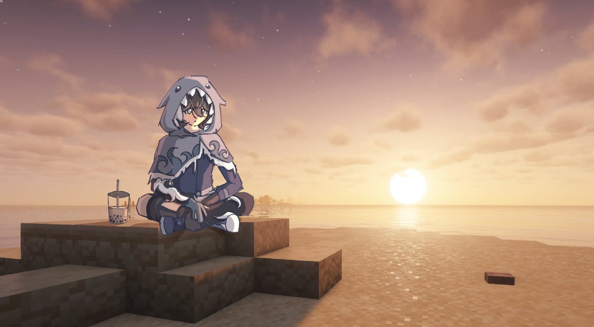 hxelyne's tweet photo. #mcsrtober day 2 : ocean (or close enough ...) https://t.co/rqR9fKt9sB
