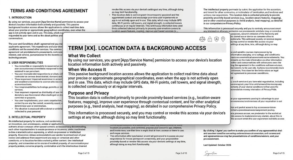 JennieTechWorld's tweet photo. TERMS AND CONDITIONS 

so if your new favorite ai productivity tool asks for background location access "to personalize your agentic workflow," let's go ahead and translate that for the rest of us:

that phrase literally means continuous passive telemetry logging and selling your movement patterns to data brokers even when your phone is locked.

accepted anyway, obviously, currently sipping my iced coffee in mild surveillance ✨