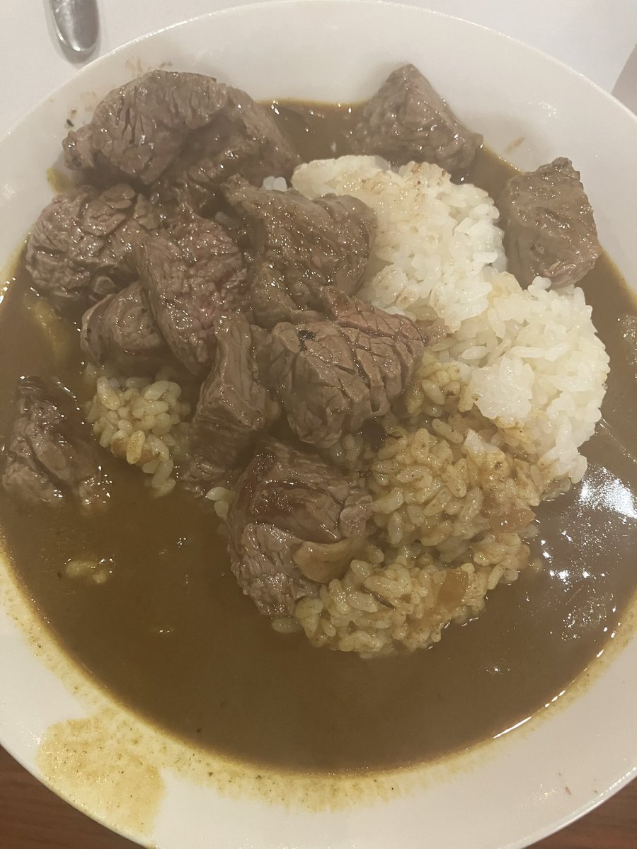 narinaryo's tweet photo. #ステーキしのだ　
ランチステーキカレーコーヒー付き2000円
😋😋😋😋
#鉄板焼 #おもうま #キタナシュラン #湯島 #ワンオペ　
��テーキしのだ
03-3818-0389
東京都文京区湯島4-5-8 
https://t.co/kqBsBaC2NP https://t.co/E2kmIqxCgn