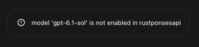 danielrubinov's tweet photo. @thsottiaux Looks like there is a new error. https://t.co/bhl64ib39R