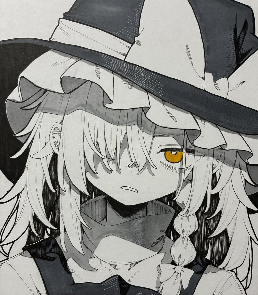 Uwata_h's tweet photo. 魔理沙 色紙 https://t.co/E4JwcnpYQo
