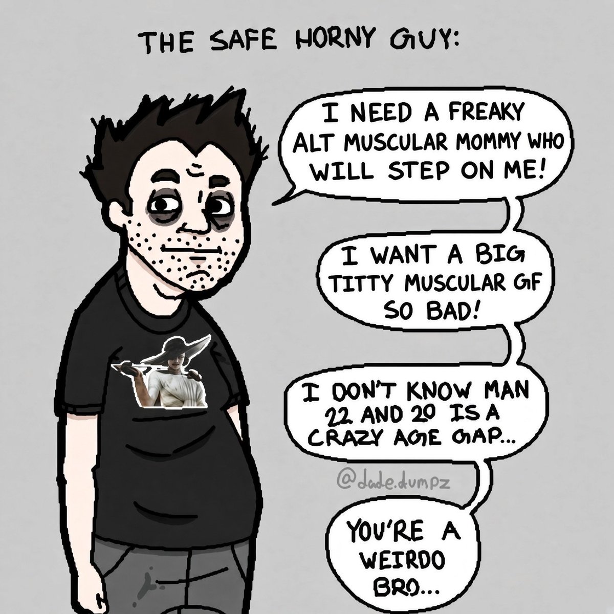 ShitpostRock's tweet photo. Every other guy nowadays https://t.co/ppOhP7sFIq