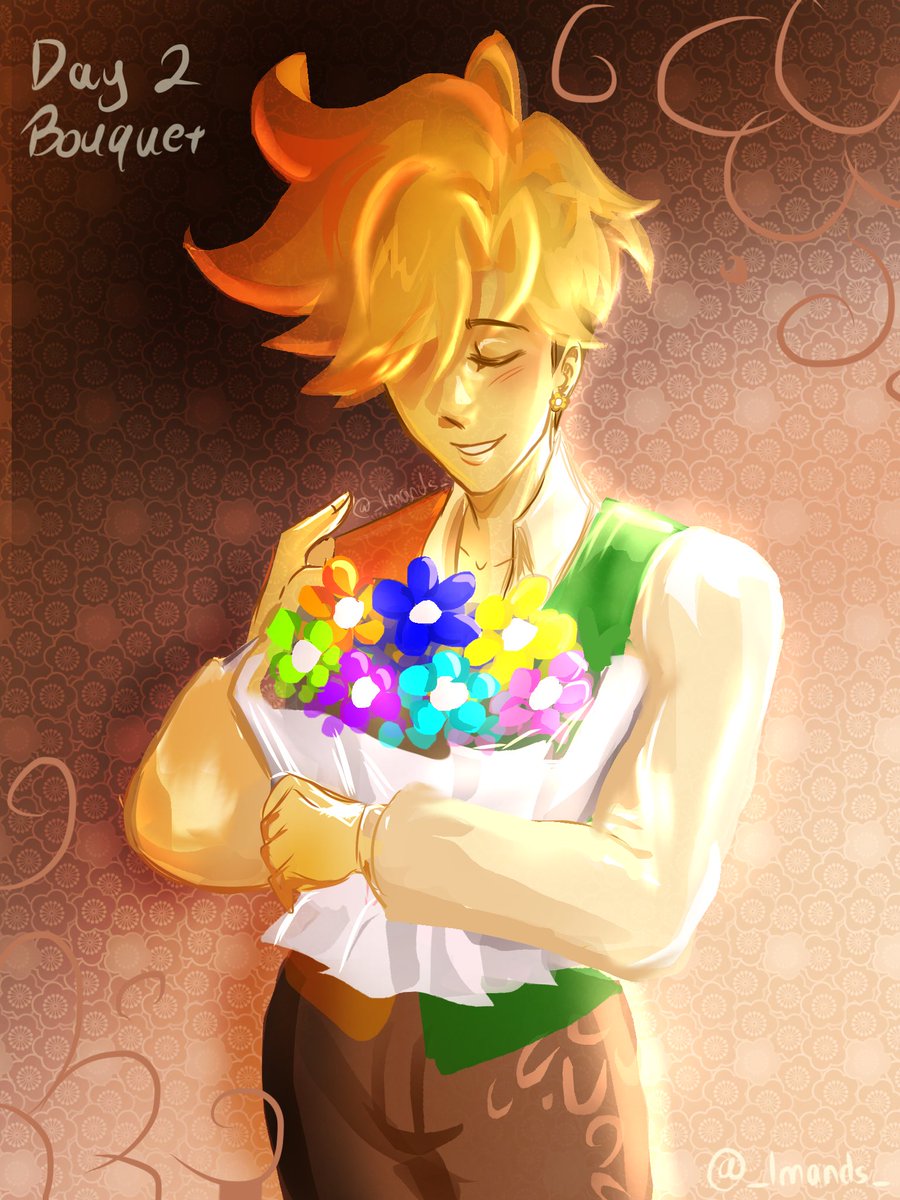 Inpropermands's tweet photo. #flowerytober26 rushed this one 😓 he’s so 😫😫😫 https://t.co/01clY39h1y