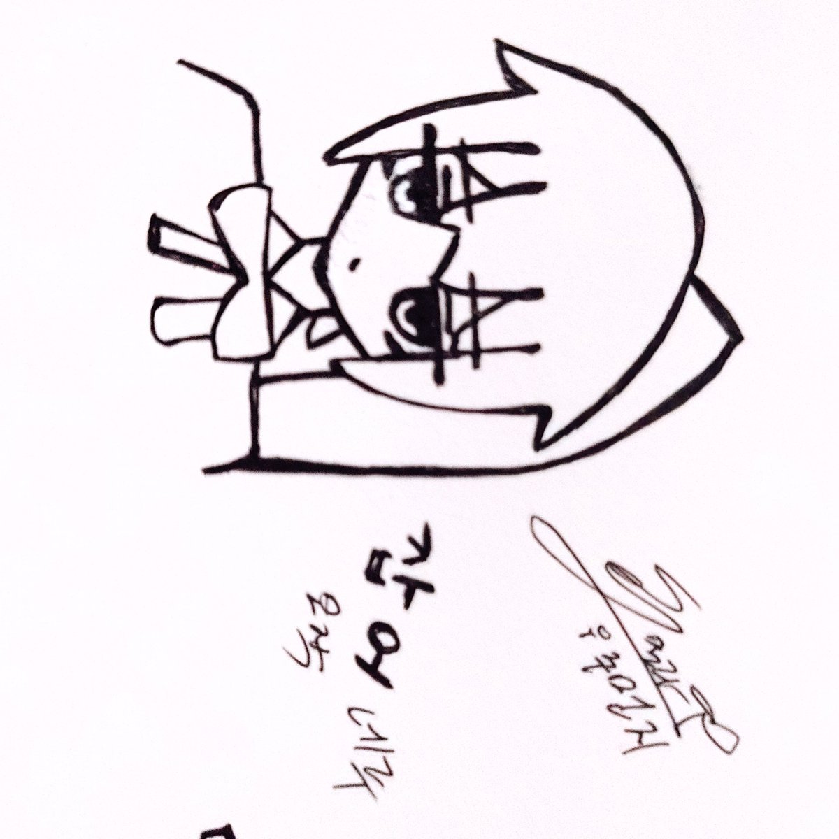 K6yy77's tweet photo. 잡어 네루 모작낙서 https://t.co/bFyRC4uGBY