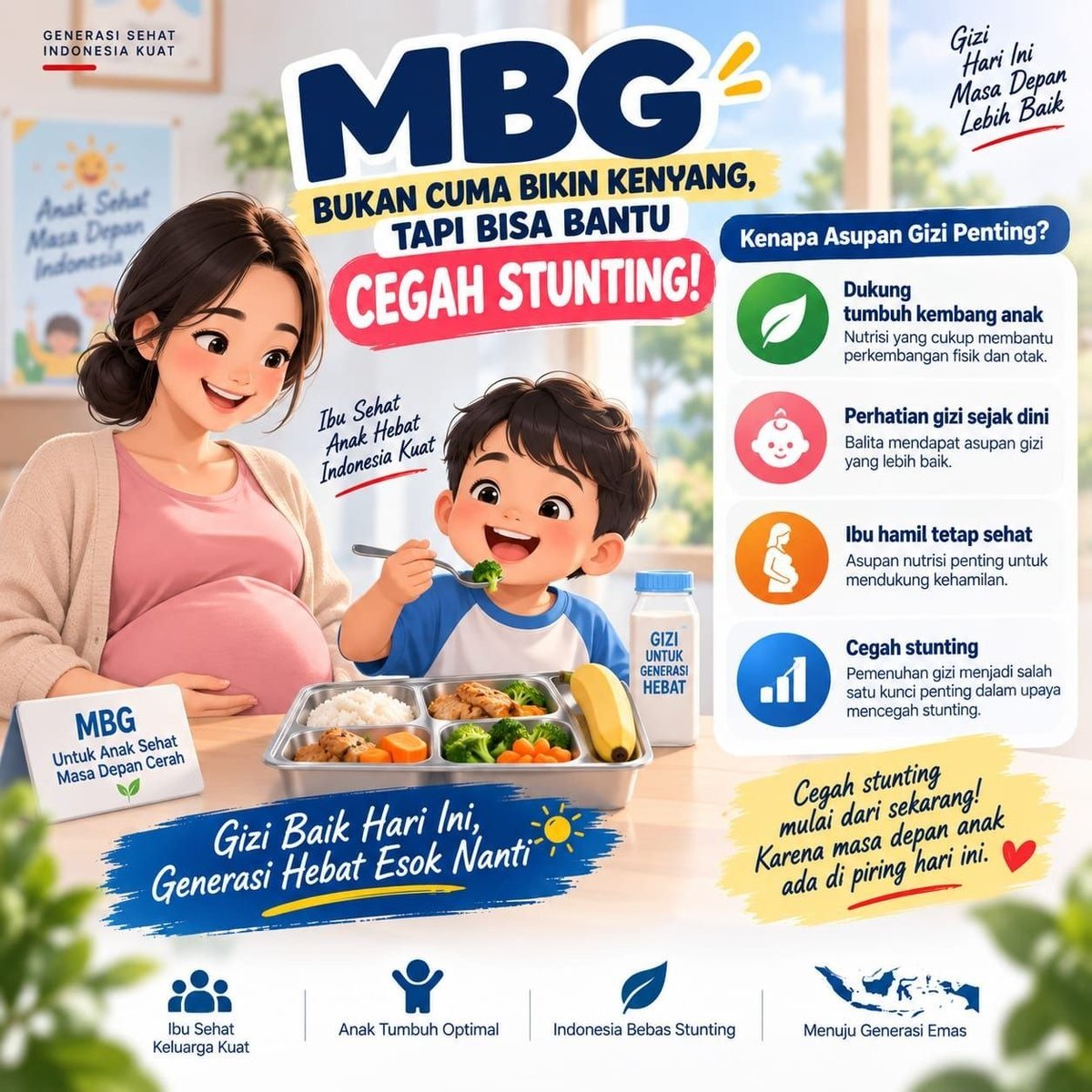 itsmeginar's tweet photo. Program Makan Bergizi Gratis tidak hanya menjamin kecukupan gizi anak-anak, tapi juga berkontribusi mencetak generasi unggul menuju Indonesia Emas 2045. #mbg https://t.co/gv7raXuv99