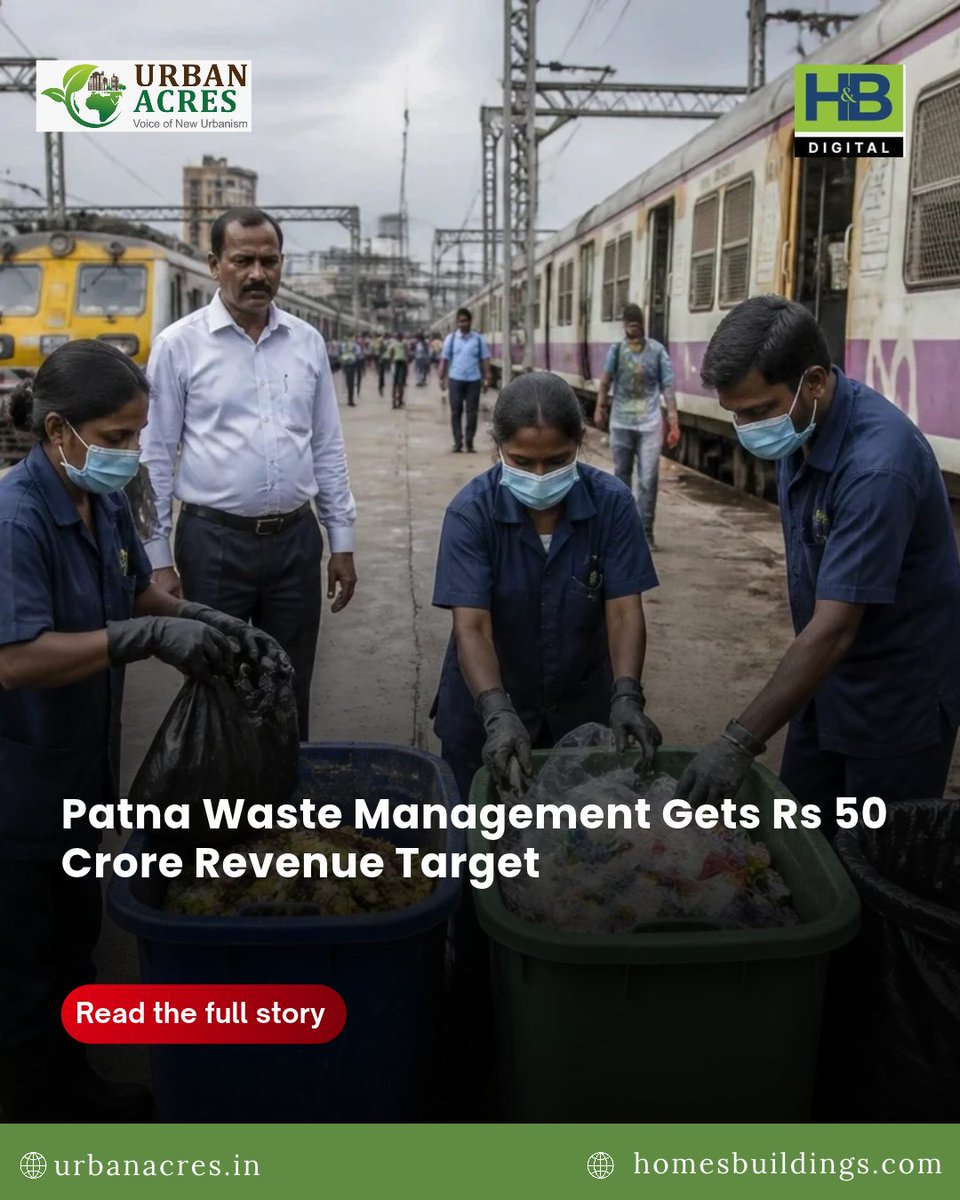 TheUrbanAcres's tweet photo. Patna is targeting around Rs 50 crore in annual revenue through scientific waste processing and recycling.
Read More : https://t.co/cId8Lrtsng
#Patna #WasteManagement #Recycling #UrbanWaste #Sustainability #CleanCities #CircularEconomy #UrbanDevelopment #WasteToWealth #Environment #Bihar #CityPlanning
@MoHUA_India