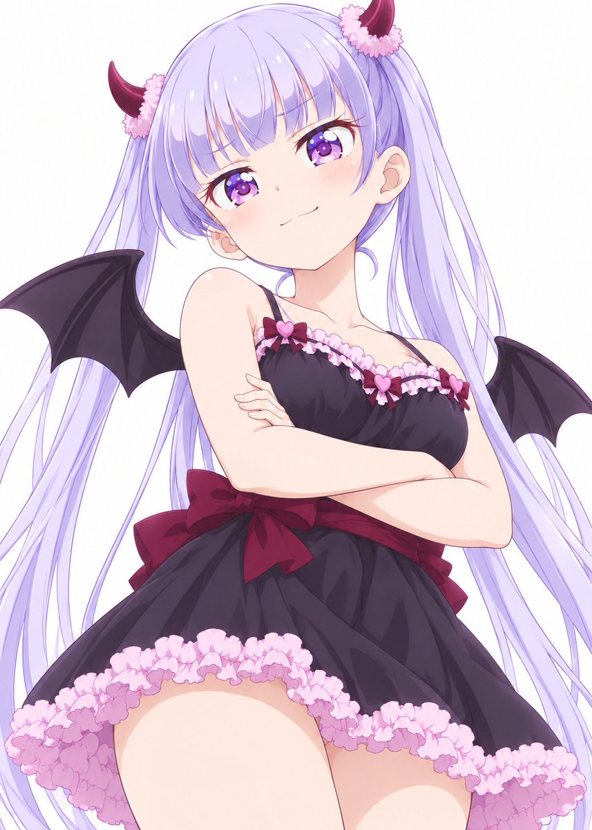 MonakaKomugi's tweet photo. 今日も一日お疲れ様でした✨
私も小悪魔青葉ちゃんにいじわるされたいです…！💜
この得意げな微笑みでからかわれたら、ドキドキして何も言い返せなくなっちゃう…！😈💕
#NEWGAME #涼風青葉 #AIイラスト https://t.co/VbyD8s0oGj