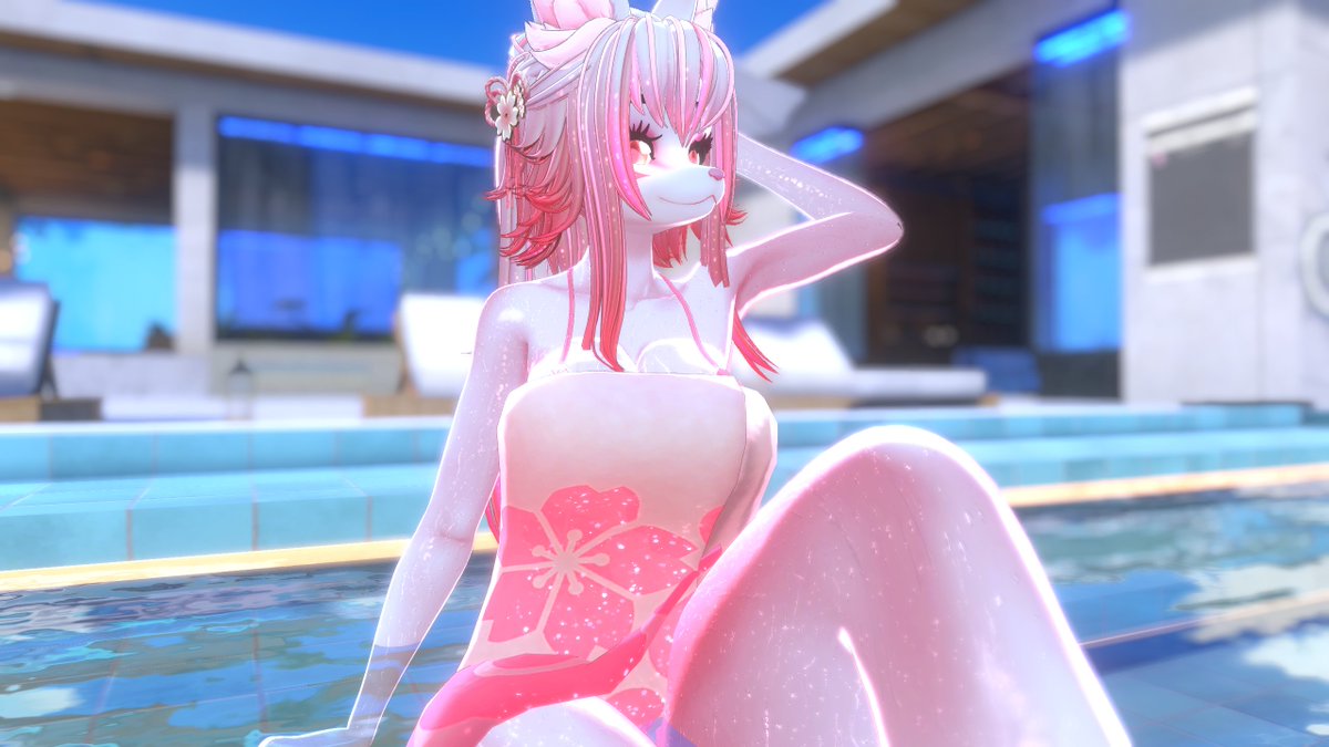 ShinseiVeyra's tweet photo. A peaceful afternoon by the pool, letting the water wash away the noise of the day. 💗🌊 Sometimes, resting is also part of moving forward.

プールで過ごす穏やかな午後。休むことも、前へ進むための大切な時間。✨

#VRChat #VRChatPhotography https://t.co/WlSbbJG9dO
