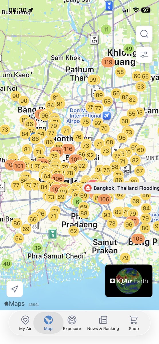 manopsi's tweet photo. พออากาศนิ่งก็เริ่มเห็นสีส้มประปราย 🥲 https://t.co/jFvJqIHuHE