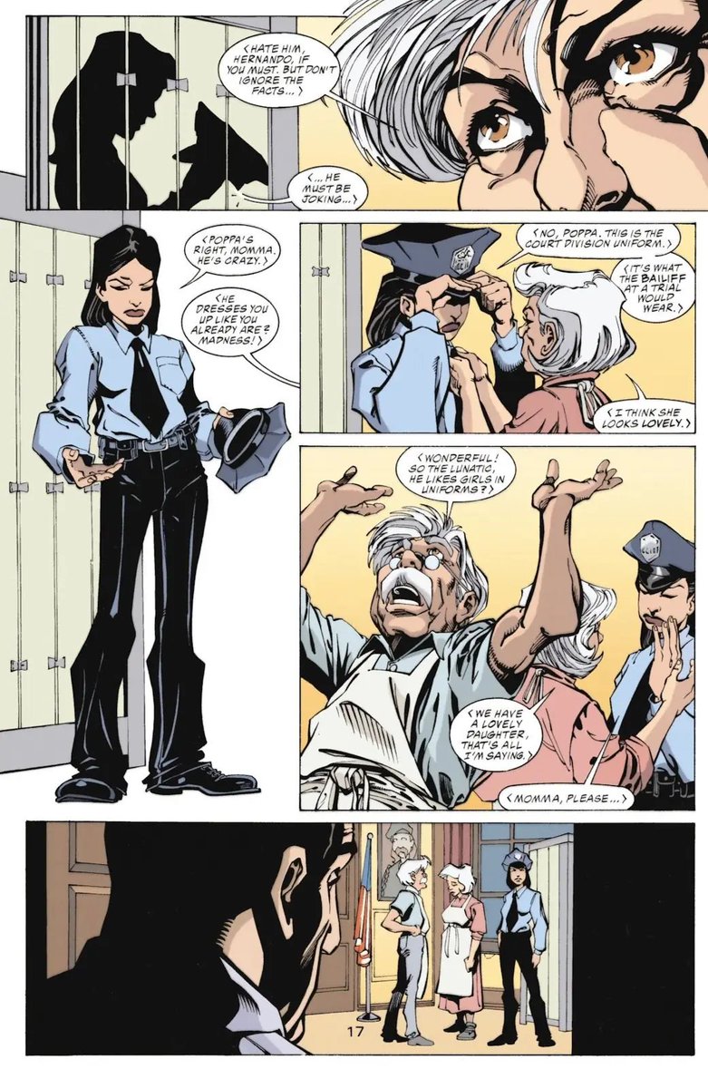 bladeeii's tweet photo. renee montoya is so gf in this https://t.co/f6gE9RMKC2