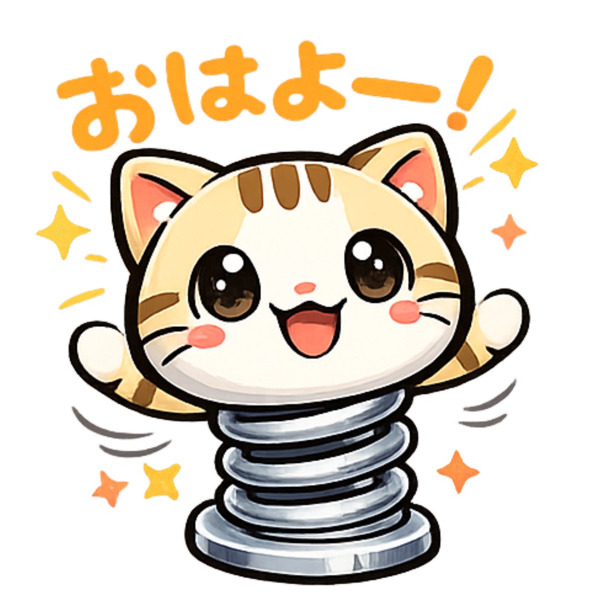 Motyai11's tweet photo. おはようございます😊
いいお天気〜☀️🐱☀️

⬇️バネ猫　すぷにゃんぐ♪⬇️
https://t.co/vcYmD2LTsB https://t.co/qewTWJ2qFD