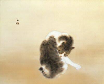 wagahaido's tweet photo. 綿棒を猫の爪とぎ段ボールに刺して半立体を作るcotton cat さん。
会場には日本（猫）美術史に燦然と輝く名作が！

🐈‍⬛竹内栖鳳「斑猫」
🐈‍⬛菱田春草「黒き猫」

これらの綿棒作品はなんと実物大で制作されています！　

本日10/3  12時からオープンです。

#cottoncatcollection 
#吾輩堂 https://t.co/veR6byAIr4