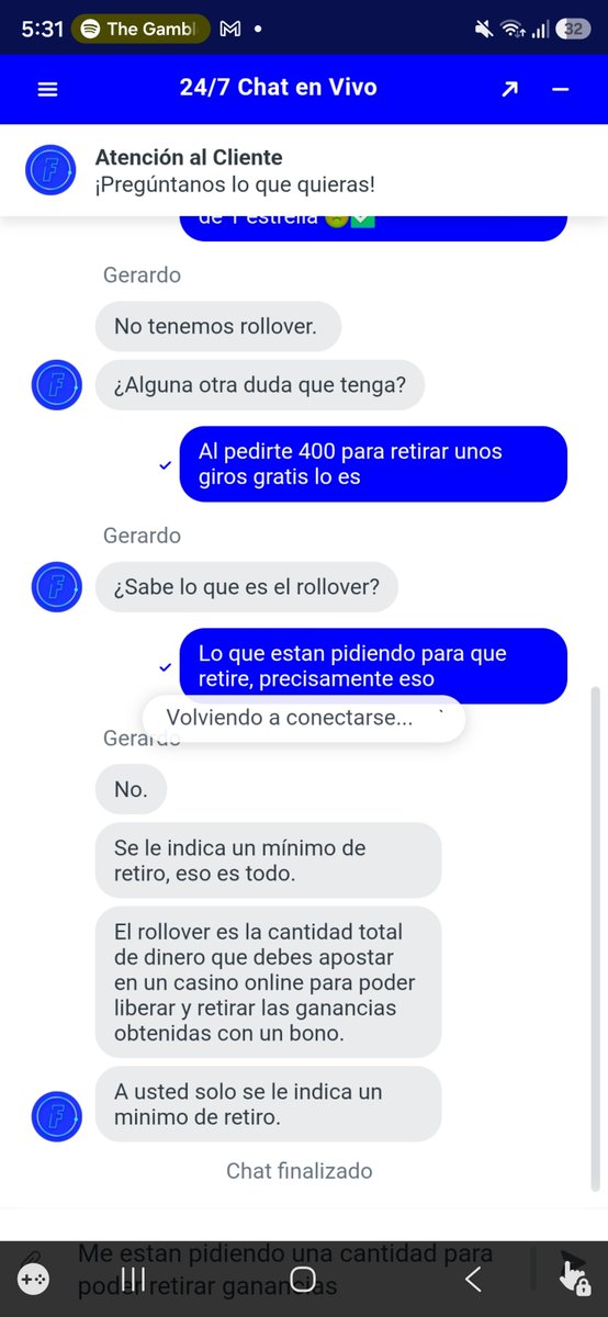 Fico90MH's tweet photo. Esto es tu soporte @Fundalor 🤢🤢?? Donde tu agente "Gerardo" cierra el chat cuando quiere sin que el cliente termine la conversación? https://t.co/ypQ2UFxvAh