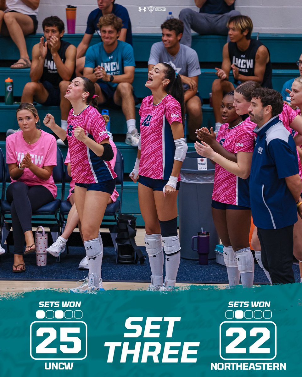 UNCWVolleyball's tweet photo. Seahawks are in the driver seat πΊ
πΊπ https://t.co/L6GBIQbhrN
#SeahawkVolleyball https://t.co/IBCT63g5uM