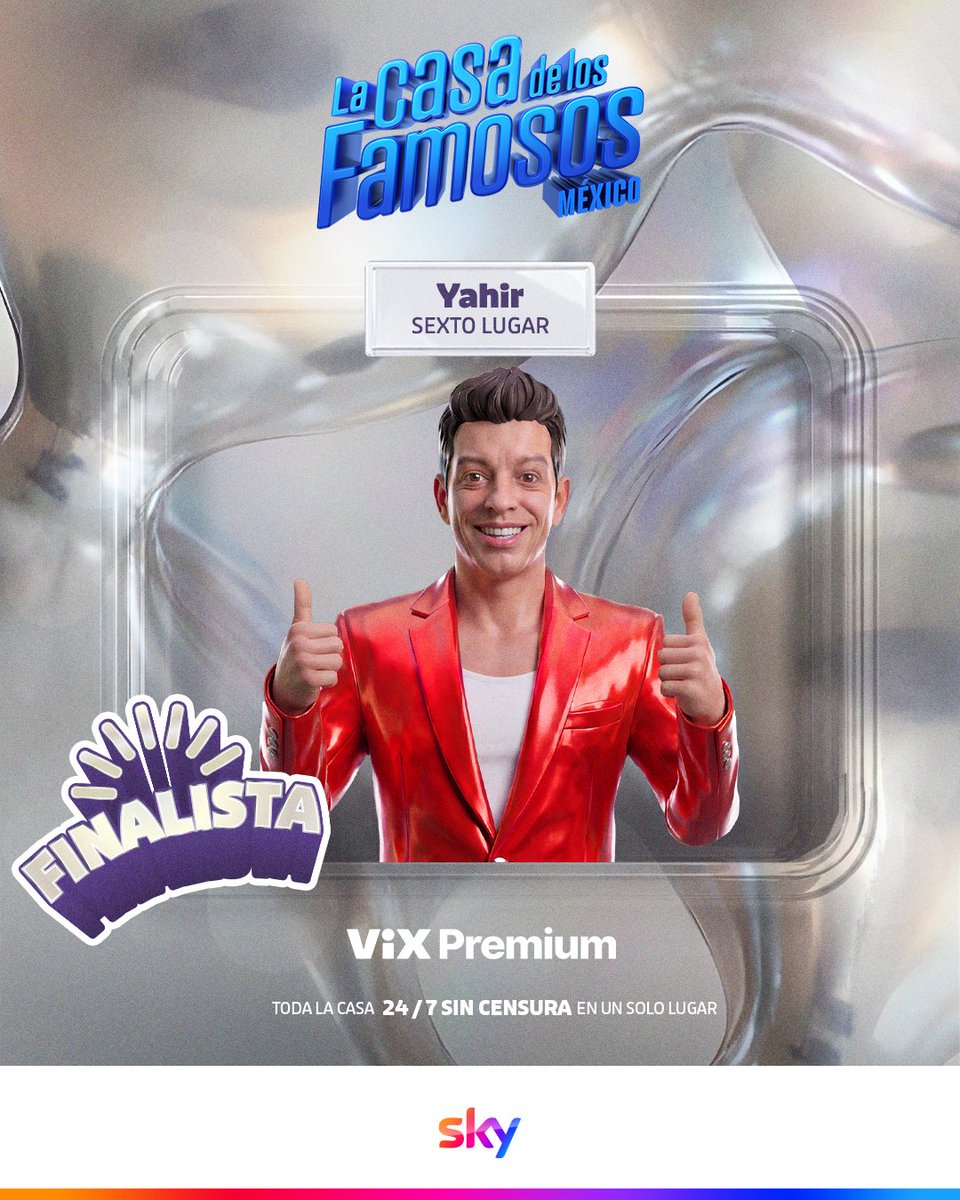 skymexico's tweet photo. Esta semana, #Brianda se fue eliminada de @LaCasaFamososMx. 👋🏻  

Mientras que #Ernesto y #Yahir se colocaron como séptimo y sexto lugar respectivamente. 👏🏻  

Toda la casa 24/7 sin censura con #VixPremium en #Sky. 📺

#MiEntretenimientoEnSky #LaCasaDeLosFamososMx #VixPremium #LCDLFMxEnSky