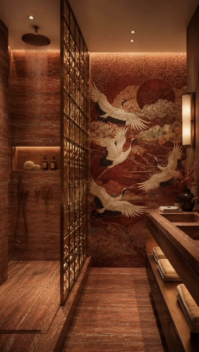 sehviyat's tweet photo. Japanese crane mosaic wall art. https://t.co/8CqMzLe1Lg