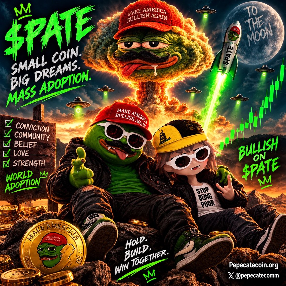 Dmoneyy4420's tweet photo. Bullish on Pate
Conviction 
Community 
Belief 
Love 
Strength 
Mass adoption💚 https://t.co/7ngv2NXNxy