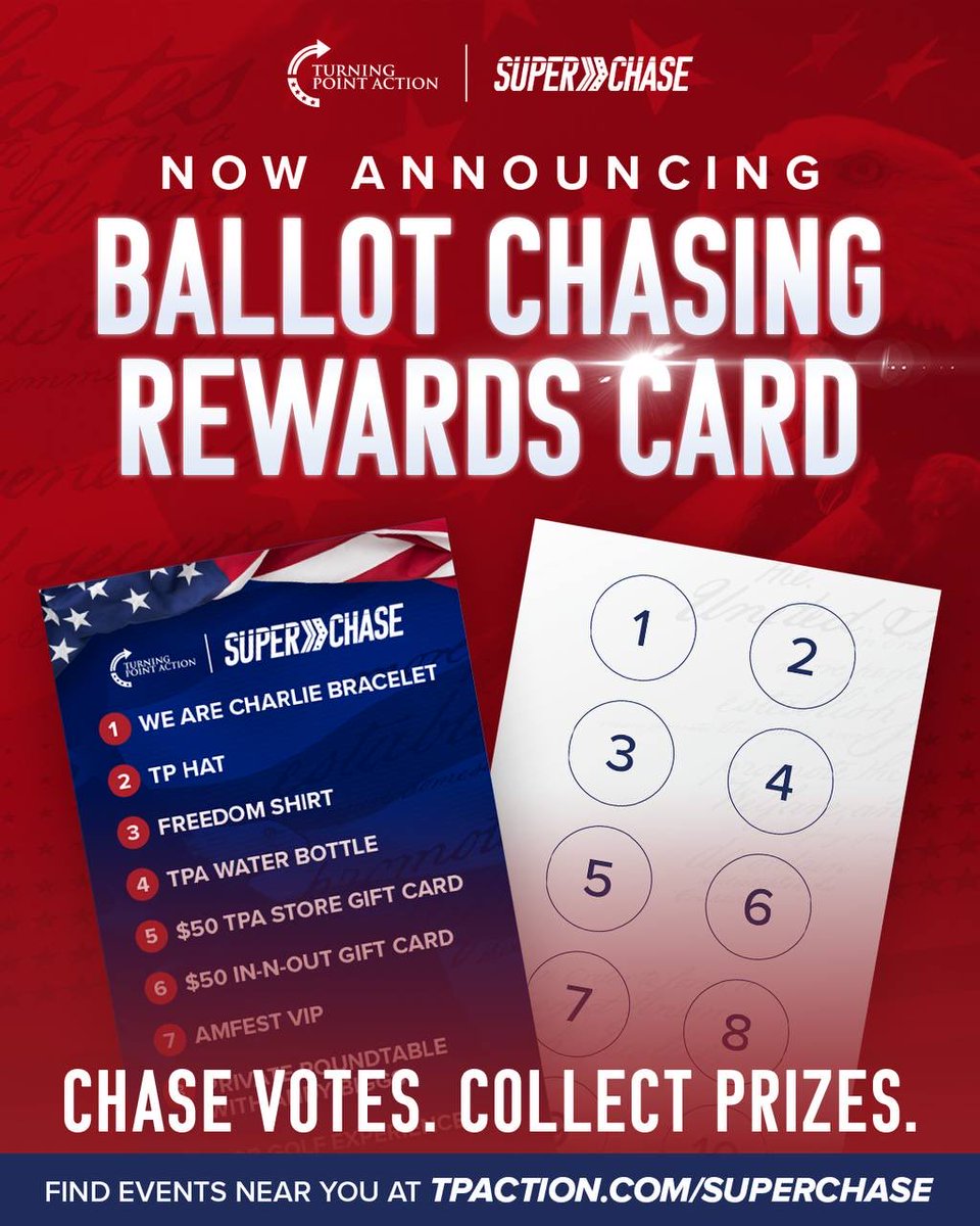 Caitservative's tweet photo. 🌵ARIZONA • PINAL COUNTY • APACHE JUNCTION🇺🇸

BALLOTS ARE MAILED IN 5 DAYS!
AZ, it’s time to SUPERCHASE!🗳️ 

Join @TPAction for SuperChase events across Arizona & take action in your community!

ATTEND, KNOCK & EARN A FREE VIP AMFEST TICKET ($600 VALUE!)

@doorswinwars
We need EVERYONE to vote RED to get @katiehobbs out of office.

Remove
Every
Democrat

🗳️ https://t.co/xlSyjgDMFD