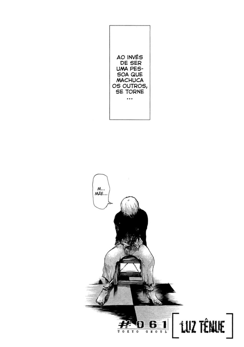 1Deluxe_'s tweet photo. Kaneki lembrando do ensinamento de sua mãe...

"Ao invés de ser uma pessoa que machuca os outros, se torne uma pessoa que se machuca."

Tokyo Ghoul - Capítulo 61 https://t.co/lm1TtQOBto