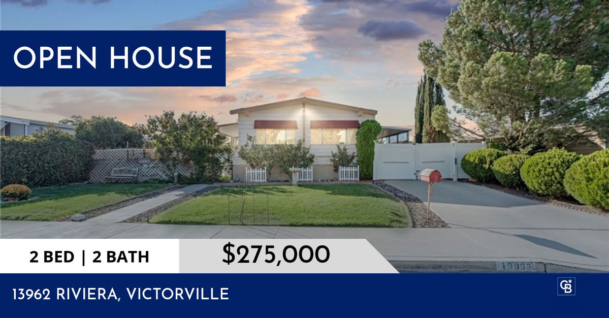 CBHomeSource's tweet photo. OPEN HOUSE!
Sunday October 4, 2:00 to 5:00pm
Come find your dream home with us!
Listed by Claudia Cardona
(760) 998-9092
claudia.cardona@cbhomesource.com

#cbhomesource #realestate #cblancaster #highdesert #househunting https://t.co/bWHVy31XbB