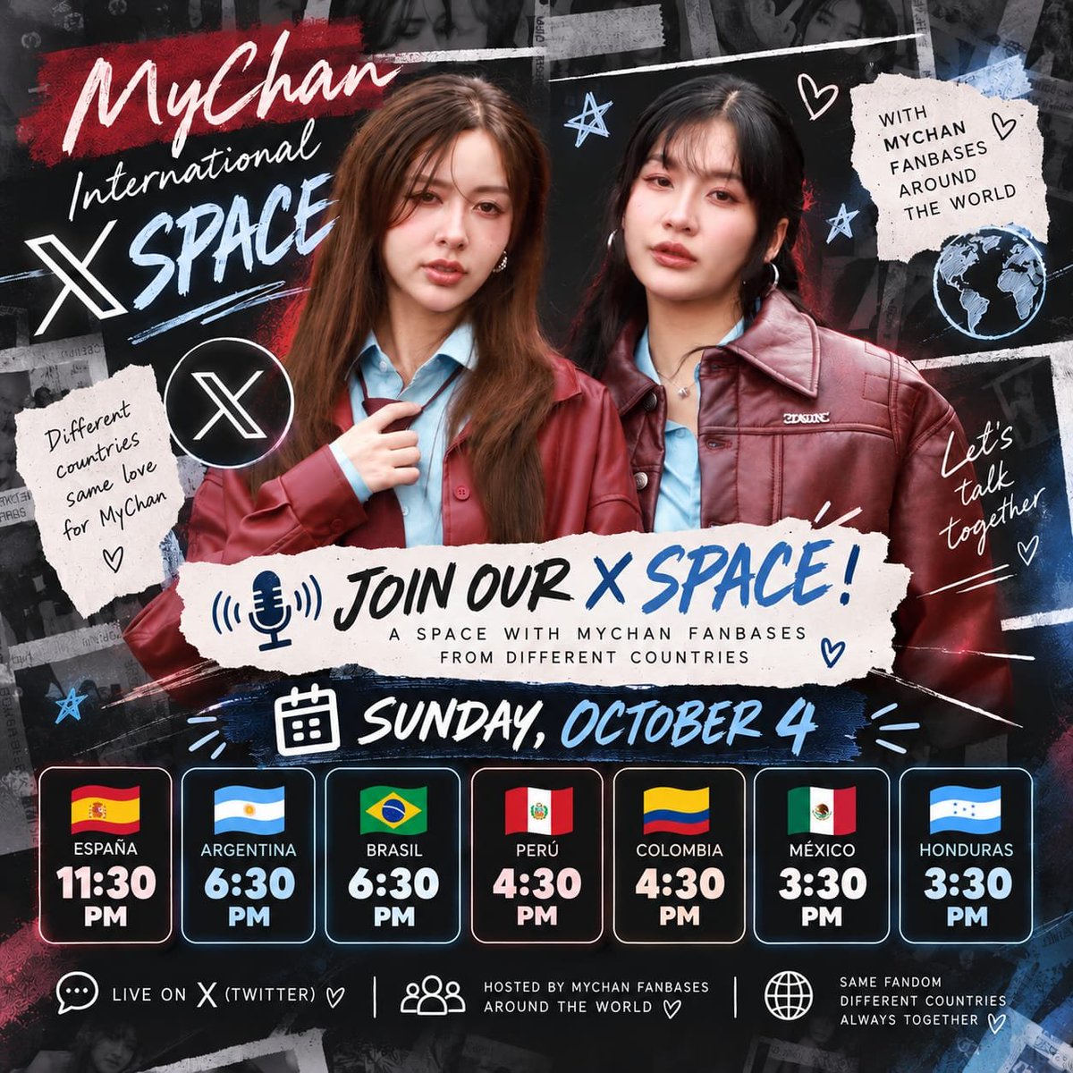 LarissaRauda04's tweet photo. 💙✨ ¡Nos vemos este domingo en nuestro MyChan International X Space! 🌻🪷 

Un espacio para compartir, hablar y celebrar nuestro amor por MyChan junto a fans de diferentes países. 🥹💙

📅 Domingo, 5 de octubre
🎙️ Live en X (Twitter)

¡Únanse y hagamos que MyChan se sienta acompañada por fans de todo el mundo❤️🤗 

#MyChan #Charmers #ChanyaDuval #MyyuKhawisara