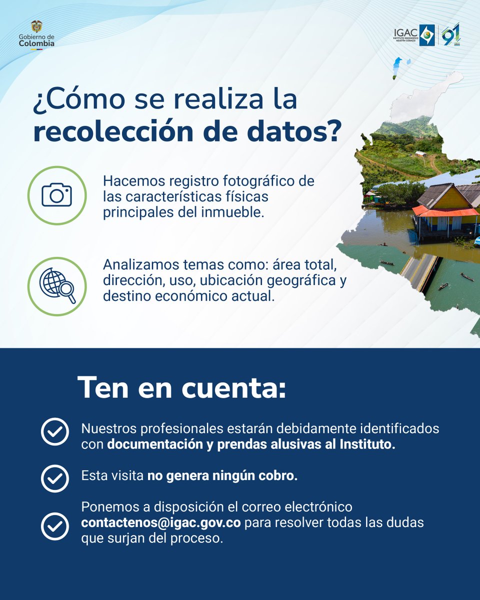 igacColombia's tweet photo. 🗓️Hasta el 14 de octubre, realizaremos una recolección de información para conocer y evaluar los cambios en el valor de predios urbanos.

Este proceso se llevará a cabo en 22 ciudades principales del país.🇨🇴

📰Te contamos más de esta labor y los lugares que visitaremos en: https://t.co/wmjOz005cv