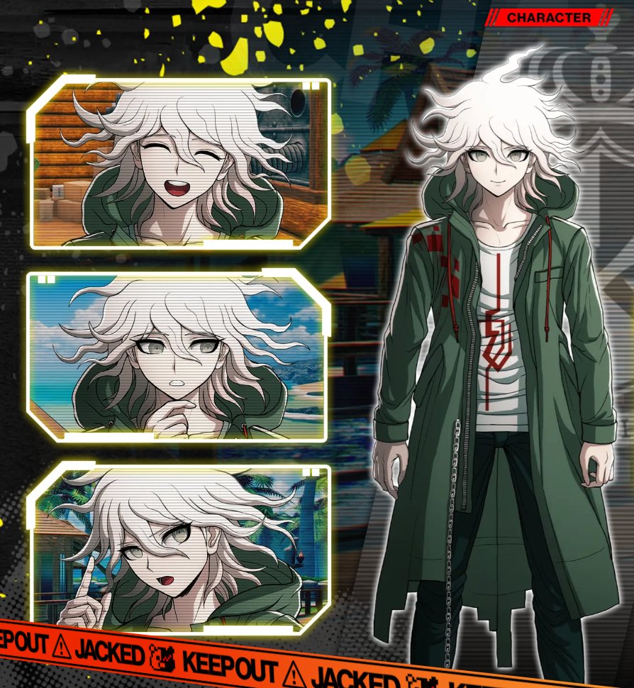 denfaminicogame's tweet photo. 『スーパーダンガンロンパ２×２』登場人物のプロフィールが公開。新キャラ「東 才空太郎（声：花江夏樹さん）」は“素性不明の人物”
https://t.co/nCRStaMeOR

儚い笑顔を見せる狛枝凪斗（声：緒方恵美さん）や、泣いちゃう罪木蜜柑（声：茅野愛衣さん）も一挙公開。全身イラストや表情差分が見られる https://t.co/3pJMQLxJZh