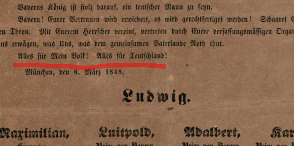 Vites352195's tweet photo. @Mucumba77 @SteinbachErika Und da wäre noch der böseste Spruch von allen, vom Bayernkönig Ludwig, total Natsi... https://t.co/nPIPNCtbny