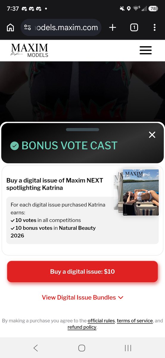 MarvelousWolf13's tweet photo. @FrancescaChini Just voted for you twice because they gave me a bonus vote Fran 🥰🥰❤️❤️ https://t.co/XfcAMmRZMK