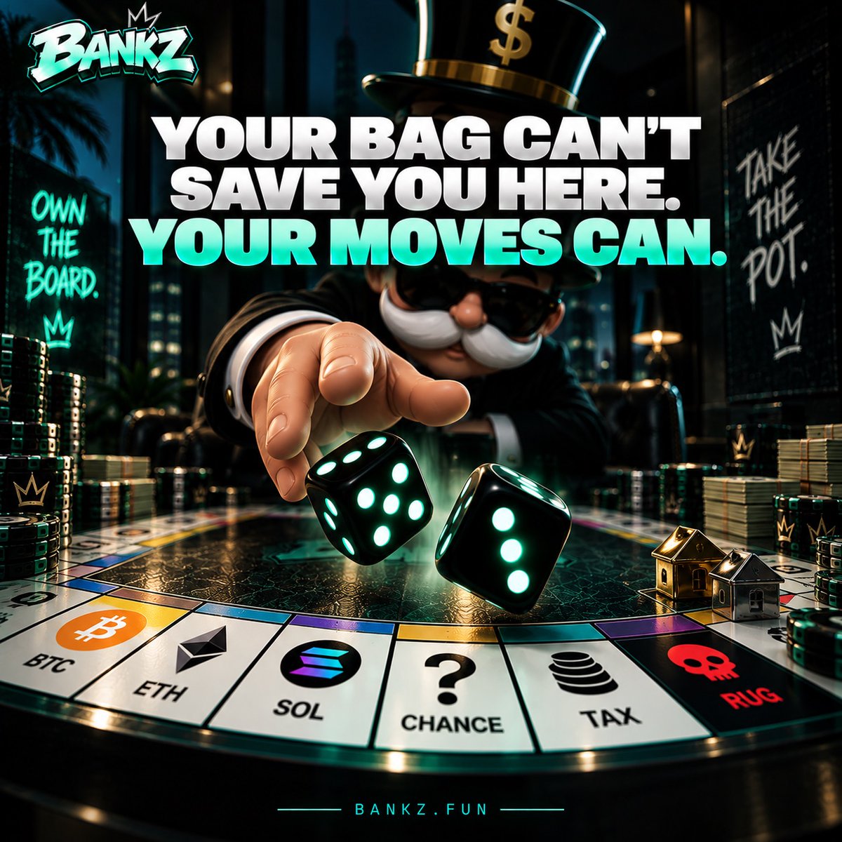 playBANKZ's tweet photo. Where you land changes everything. https://t.co/E1WTPEn0s5