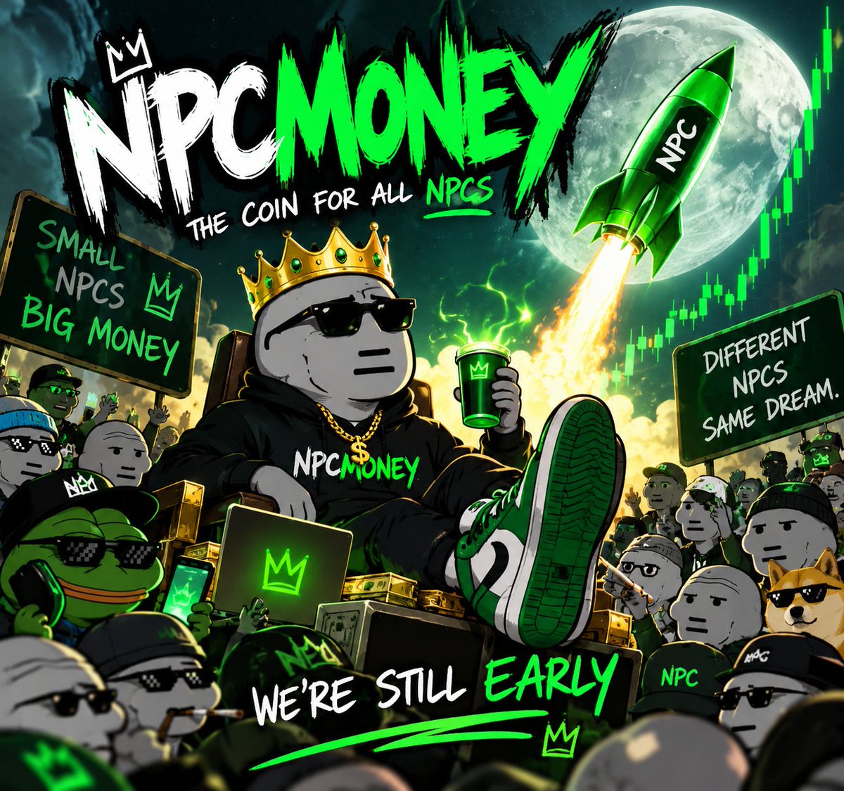 NPCM0NEY's tweet photo. 160+ views… and we’re just getting started. 👀

The NPCs are waking up. 🟢👑
$NPCMONEY 🟢

#NPCMONEY #NPC #Memecoin #Crypto https://t.co/PF8p79O6UH