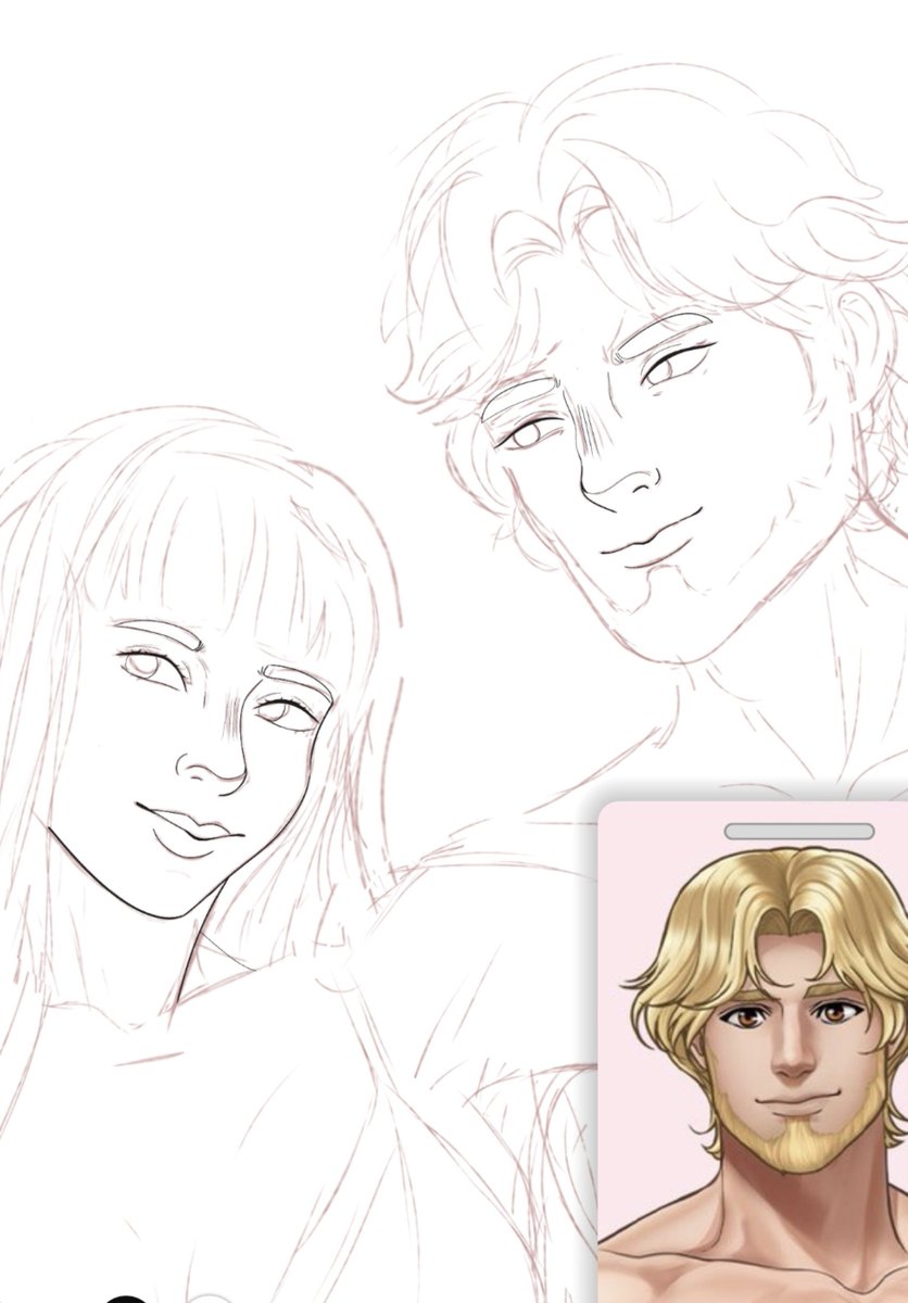 perserepepzd's tweet photo. quem será que esses dois estão olhando? 💭💭💭 

#entrelaçoseamassos #wip https://t.co/WCIEAJ21lT