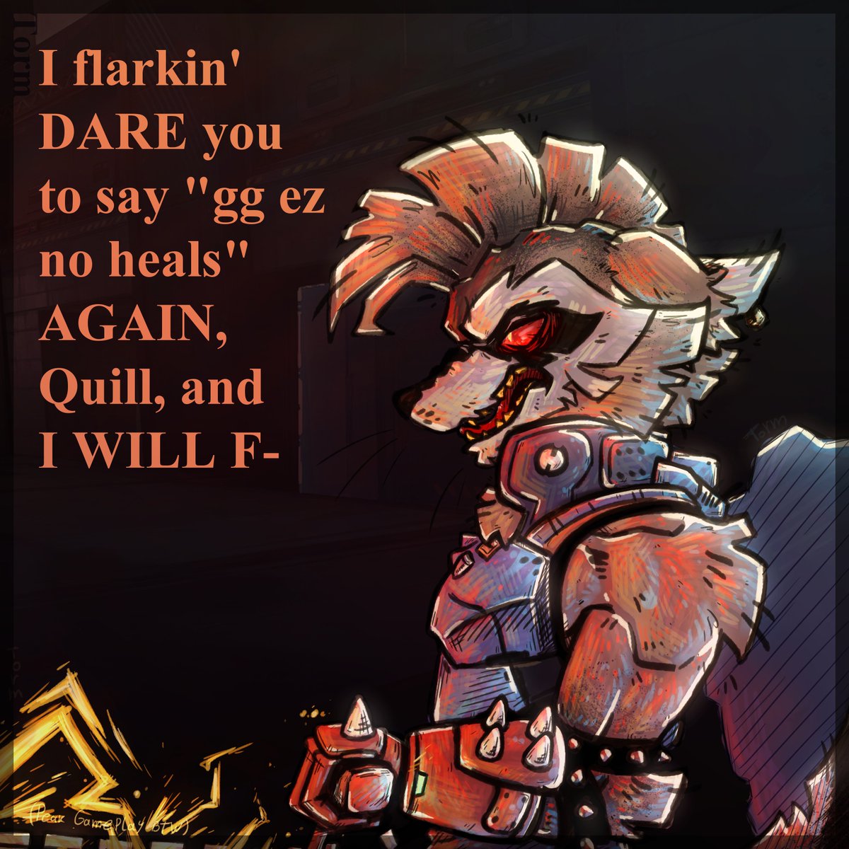 Tormilian's tweet photo. (1/3) #rocket_raccoon &amp; #jeff the landshark comic, based on my personal experience in #MarvelRivals.

It was supposed to be only a 2 pics short comic just for giggles, nothing more, nothing less. But here we are, 1,5 months after I started drawing this. 10 pictures overall, huh. https://t.co/2BuECs1WYN