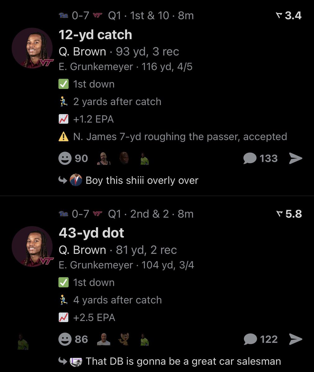 ap90999's tweet photo. @tuffpicks cash first two drives of the game holy shit https://t.co/INi45cBzxI
