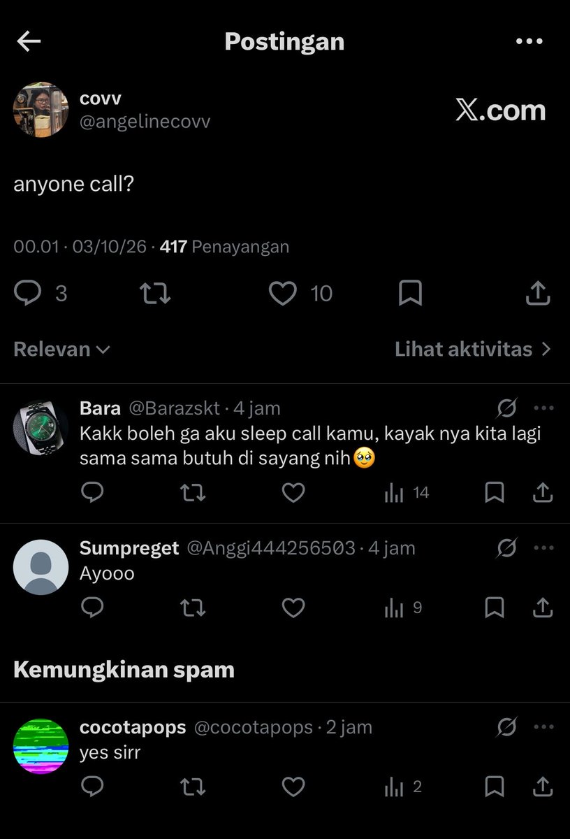 angelinecovv's tweet photo. 3 account ini setelah gue stalk, isinya akun alter yg klo buka x cuma buat call sex dan cari cewe sange.. i mean disini bnrn gaada cowo yg call for fun aja kahh?😭 https://t.co/YxoSelH3ey