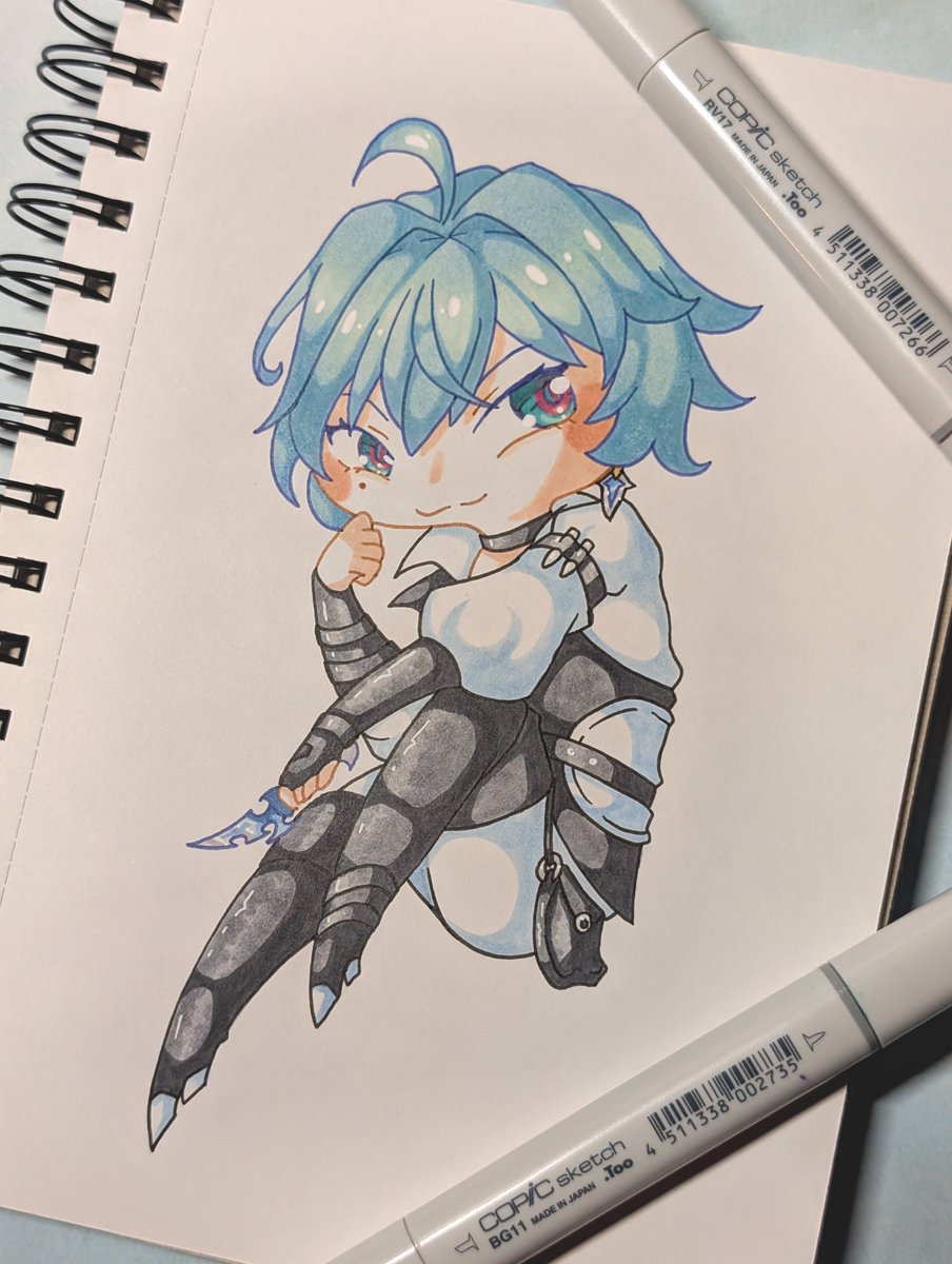 cheery_p_art's tweet photo. Another Lohen fanart... no one saw it coming... no one at all...........

#genshinimpact #lohen #copic https://t.co/ONkvkPVT9O