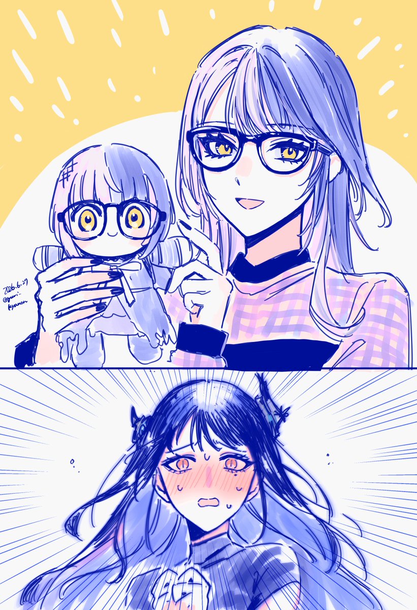 yuri_kyanon's tweet photo. 10月1日がメガネの日なのすっかり忘れてたよ👓
#メガネの日 https://t.co/J3zfXb125P