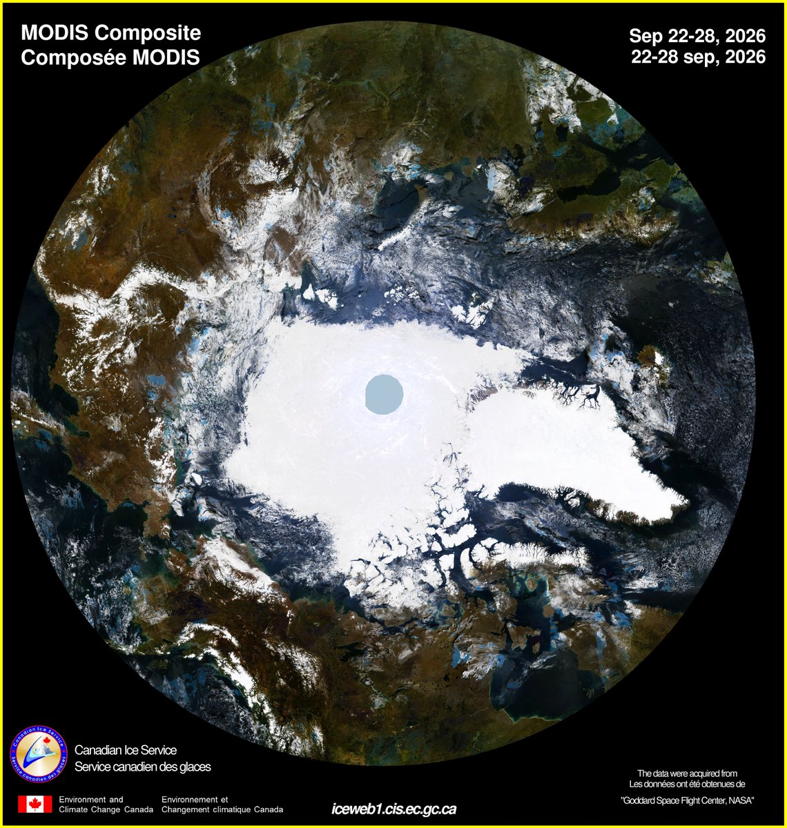 InfoMeteoro's tweet photo. ¡MÁS HIELO EN EL ÁRTICO QUE EN LOS ÚLTIMOS 20 AÑOS!

🧊Las variaciones normales del clima están vigentes, y ahora tenemos más hielo que hace casi 20 años

❄️Este verano ha sido de los más fríos desde 1952 al norte del Ártico y el hielo marino está aumentando rápidamente en los últimos días

❄️Aunque varias partes del planeta han tenido más calor, el ártico se ha enfriado (variabilidad climática) y veremos este invierno si más hielo/frío y #ElNiño nos benefician con un invierno más frío en #México

PENDIENTES‼️