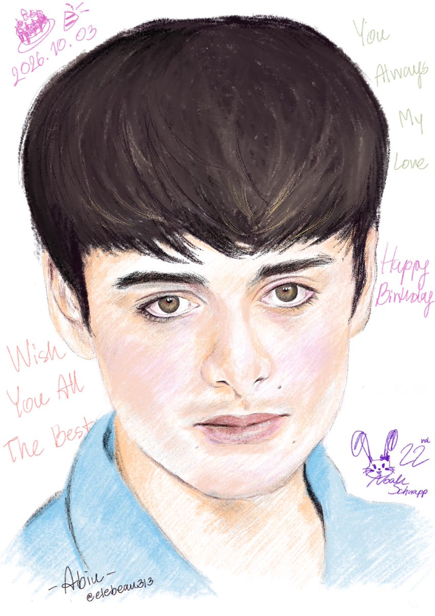 elebeau313's tweet photo. I was hesitant to post my drawing bc I’m not good at it. 🥹 Your birthday gave me the reason to do what I love again. ❤️🎨 You are so special to me. I love you. I just want to see you happy. Happy Birthday, Noah! 🎂🐰 #noahschnapp #HappyNoahDay #HappyBirthdayNoah #22WishesForNoah https://t.co/ikbvnLoc3C