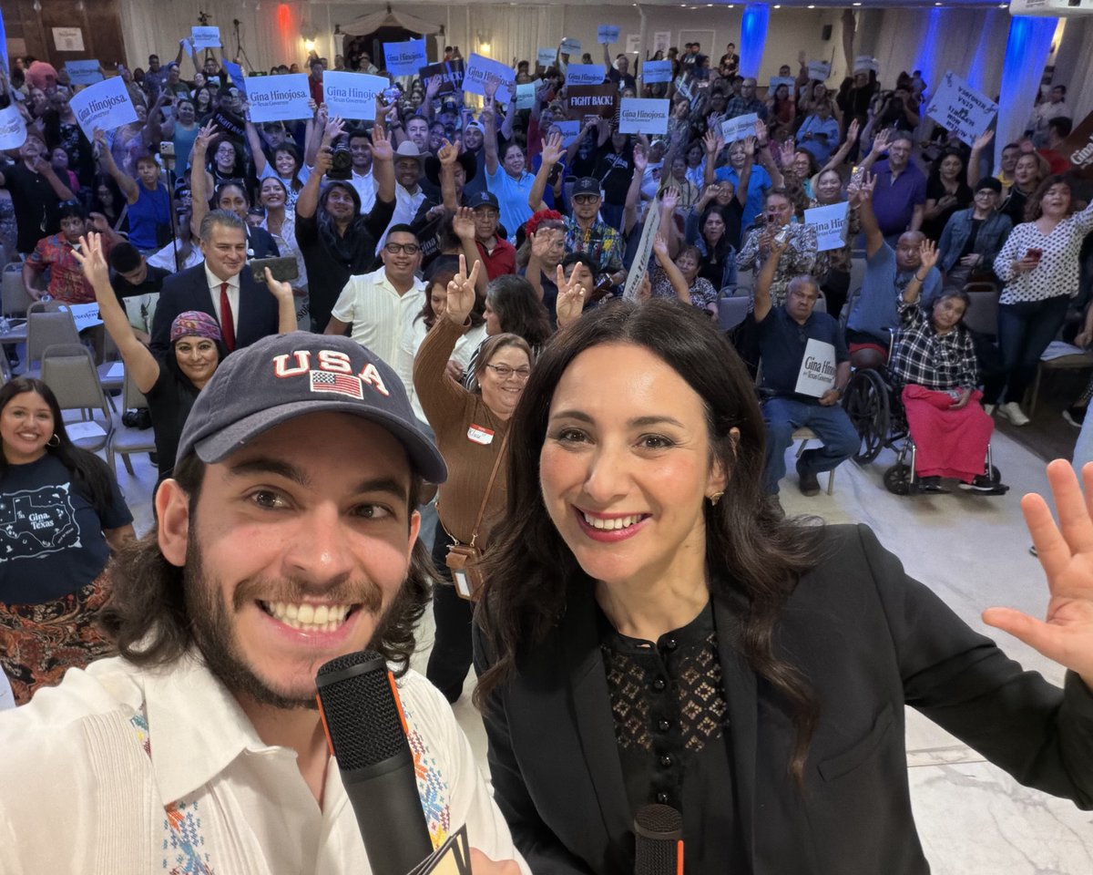 GinaHinojosaTX's tweet photo. ¡Houston, gracias por acompañarnos! Estamos listos para hacer historia. https://t.co/eZJkzmuHnt
