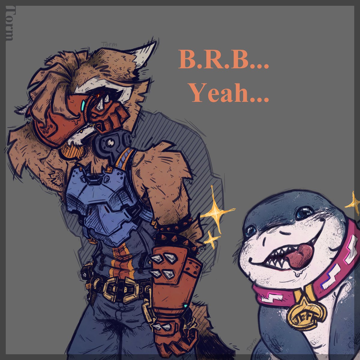 Tormilian's tweet photo. (2/3) #rocket_raccoon &amp; #jeff the landshark comic, based on my personal experience in #MarvelRivals. Now featuring #starlord!

"Ha-ha, wet Rocket" or some other very mature humour, Idk what to write here. https://t.co/Fqqh0BjyJX