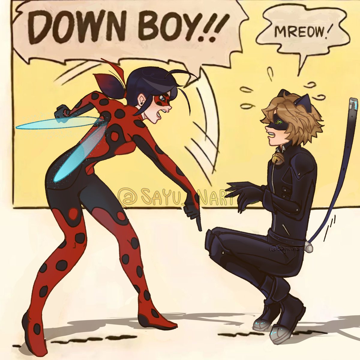 sayu_nari's tweet photo. Ignore how I'm super late to this but it’s literally #ladynoir btw #mlbtwt #miraculousladybug https://t.co/F7AQgcr8nP