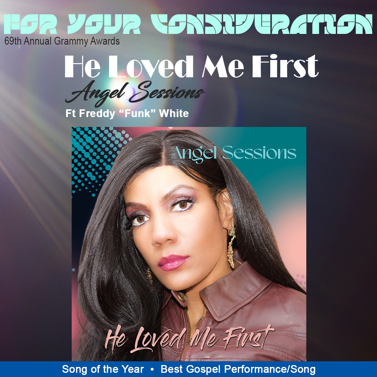 AngelSessions's tweet photo. For Your Consideration. For the 69th Grammy Awards.
1. He Loved Me First- Best Gospel Performance. Song of The Year. (Angel Sessions ft. Freddie Fonk White)
2. Made Alive (Arise) Best Gospel Performance. Song of the Year. 
3. Throw It. Song of The Year. Best Rap Song (Della) https://t.co/WqsxKKqzGe