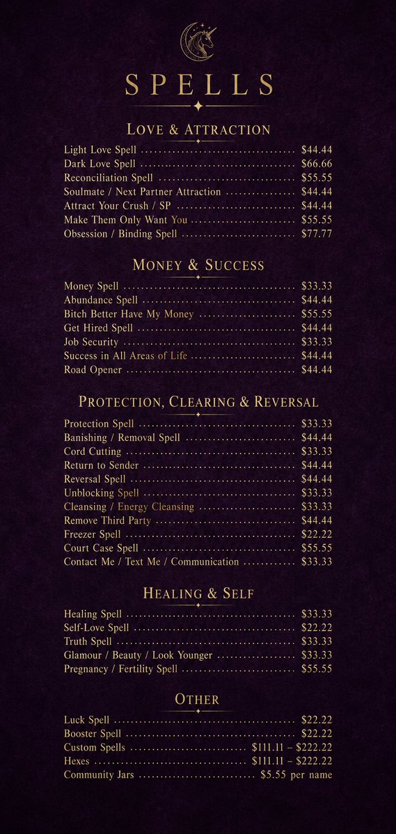 Spell_Sister's tweet photo. Real talk, I need to pick up three new medications that I genuinely require, and it's coming out to about $50 that I really need to cover.

If you've been wanting to grab a reading or a working, booking today is a massive help and goes straight toward getting my medicine sorted. https://t.co/RQ1LFlP2Oh